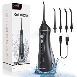 Portable Cordless F18 Oral Irrigator 3 Modes, Waterproof, Rechargeable, 4 Nozzles Portable Cordless F18 Oral Irrigator 3 Modes, Waterproof, Rechargeable, 4 Nozzles