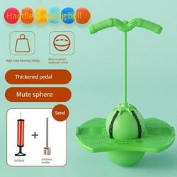 Childrens Bouncing Ball Frog Jump Equipment, Long Height Exercise & Balance Training For High Jump green