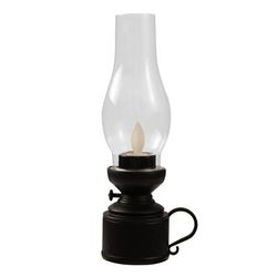 Vintage Lantern Retro Design LED, Flameless Battery Operated Hanging Oil Lamp For Home Holiday Christmas Gifts & Decor black