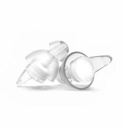 High Fidelity Ear Plugs For Concerts With Noise Reduction And Carrying Case white