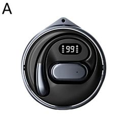 Rotating Digital Display Bluetooth Headset D88, Wireless Noise Cancelling, AI Translation, Long Battery Life black