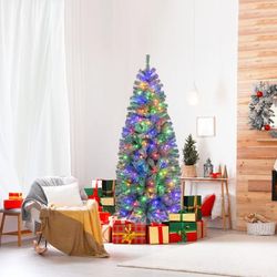 Blue Holiday Tree 6.5ft Pre Lit Artificial Pine Tree For Winter Wonderland Decor Blue Holiday Tree 6.5ft Pre Lit Artificial Pine Tree For Winter Wonderland Decor