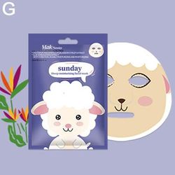 Cute Cartoon Facial Mask, Moisturizing Hydrating Mask For Deep Moisturizing Tender Skin, Animal Mask Skin Care Gift sunday