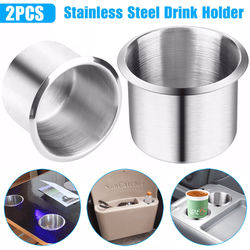 Heavy Duty Stainless Steel Cup Holder Mount, Ideal For Marine Boat, RV, Car, Truck & Camper Use, Anti Corrosion Heavy Duty Stainless Steel Cup Holder Mount, Ideal For Marine Boat, RV, Car, Truck & Camper Use, Anti Corrosion