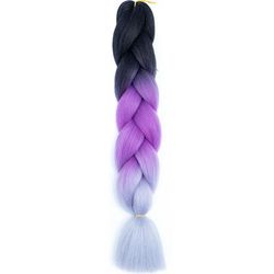 Jumbo Braids Extensions Synthetic Braiding Hair Kanekalon Afro Ombre Color Hair For Kids Children Crochet Twist Braid zitong c21 24inches