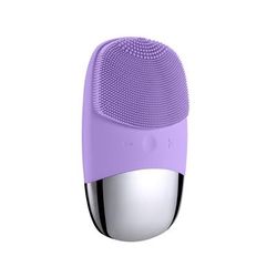 Brush Sonic Electric Facial Cleanser, Electric Face Cleansing Brush Skin Care Tools, Scrubber Massager For Radiant Skin purple