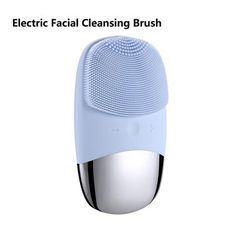 Brush Sonic Electric Facial Cleanser, Electric Face Cleansing Brush Skin Care Tools, Scrubber Massager For Radiant Skin blue