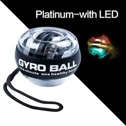 Square Gyroscopic Hand Trainer, Portable Wrist Strength Ball For Gym, Tennis, Cycling & Rock Climbing, Wrist Trainer platinum Withled