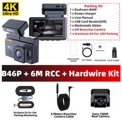 Xiaomi 4K Dual Lens Dash Cam With GPS WiFi & 24H Parking Monitor 256g b46p 6m Rc kit