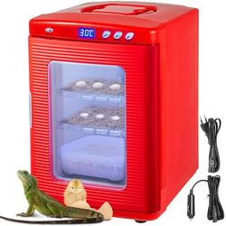 Digital Reptile & Poultry Egg Incubator, Scientific Hatcher With Adjustable Temperature Range red