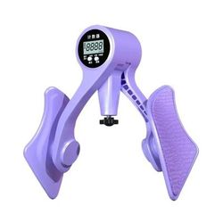 Digital Counter Hip Trainer Adjustable Pelvic Floor & Inner Thigh Fitness Tool purple
