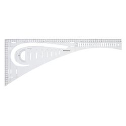 buttinette Règle de tailleur, graduation en cm, dimensions : 60,5 x 24,6 cm