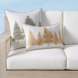 Winter Forest Indoor/Outdoor Pillow Cover - Forest, 20" x 20" Square Forest - Frontgate