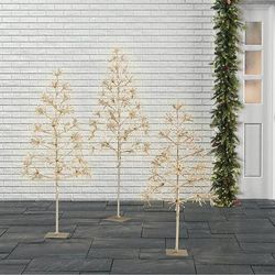 LED Gold Twinkle Trees - 5' - Frontgate