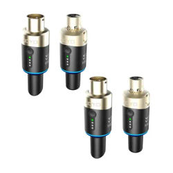 JOYO MW-1 5.8GHz Wireless Microphone System XLR Mic Converter Wireless Microphone Transmitter Receiver for Live Interview/Studio