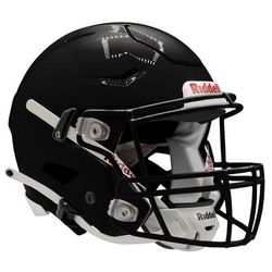 Riddell SpeedFlex Adult Football Helmet with attached Facemask Black/Black