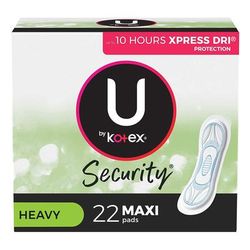 U by Kotex Security Feminine Pad Maxi Super Absorbency (988496_CS)