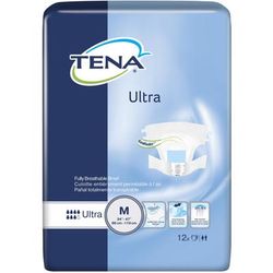 TENA Ultra Unisex Adult Incontinence Brief Medium Disposable Heavy Absorbency (694181_PK)