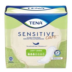 TENA Sensitive Care Bladder Control Pad 9 Inch Length Light Absorbency Dry-Fast Core One Size Fits Most (1121150_CS)