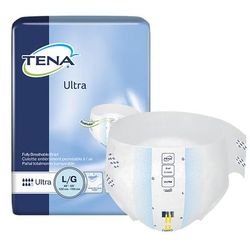 TENA Ultra Unisex Adult Incontinence Brief Large Disposable Heavy Absorbency (580352_CS)