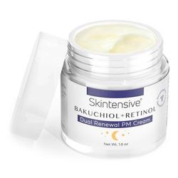 Skintensive Bakuchiol + Retinol Dual Renewal PM Cream Facial Moisturizer 1.6 oz. Jar Unscented Cream (1267986_CS)