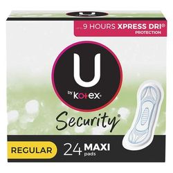 U by Kotex Security Feminine Pad Maxi Regular Absorbency (1094706_CS)