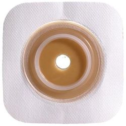 Sur-Fit Natura Ostomy Barrier Precut, Standard Wear Stomahesive Adhesive 45 mm Flange Sur-Fit Natura System Hydrocolloid 7/8 Inch Opening 4 X 4 Inch (