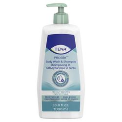 TENA ProSkin Shampoo and Body Wash 33.8 oz. Pump Bottle Unscented (931619_CS)