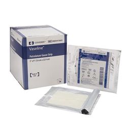 Vaseline Petrolatum Impregnated Dressing Rectangle 3 X 9 Inch Sterile (163164_BX)