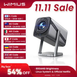 IWIMIUS 4k Projector Official Netflix 800ANSI Auto Focus/Keystone FHD 1080p WIFI 6 Bluetooth5.2 Dolby 360° Rotate Home Theater