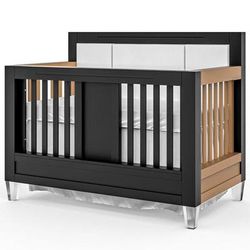 Romina Furniture Millenario Convertible Crib (Tufted)