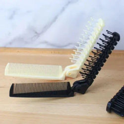 Portable Compact Folding Comb Portable Dual-purpose Curly Hair Massage Comb Antistatic Student Dormitory Travel Hair Comb