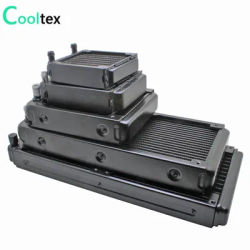 100%new 80/90/120/240/280mm water cooling radiator cooled cooler for computer CPU industrial Laser Heat Exchanger heatsink