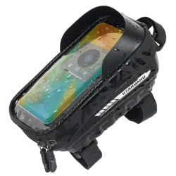 RZAHUAHU Bicycle Bag Waterproof Touch Screen Cycling Bags MTB Bike Top Front Tube Frame Bag 7.0inch Phone Case Bike Accessories