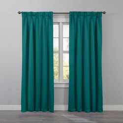 Wide Width BH Studio Room-Darkening Pinch Pleat Panel by BH Studio in Pine (Size 35" W 84" L) Window Curtain