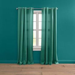 Wide Width BH Studio Room-Darkening Grommet Panel by BH Studio in Pine (Size 54" W 63" L) Window Curtain