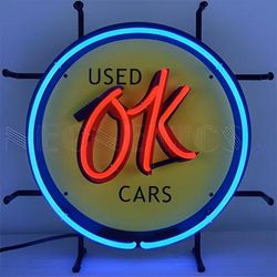 Neonetics OK Used Cars 17-Inch Neon Sign