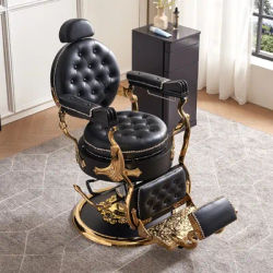 2025Pedicure Hair Salon Barber Chair Men's Swivel Head Old-Fashioned Barber Shaving Chair Barber Taurete Silla Luxury Furniture