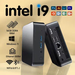 Mini PC Windows 11 Office Computers Intel Core i9-8950HK 16GB RAM 1/2TB SSD Bluetooth 5.2 WiFi6 1000M Ethernet Gaming Computer