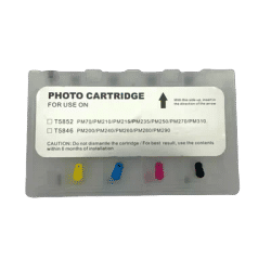 Einkshop For epson T5846 Refillable Ink Cartridge for Epson PictureMate 200 240 260 280 290 PM 240 PictureMate Show PM 225 300