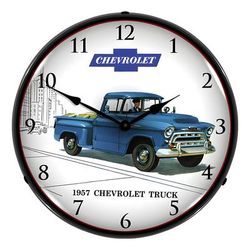 Collectable Sign and Clock 1957 Chevrolet Truck Backlit Wall Clock