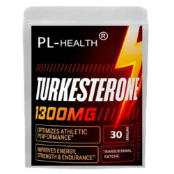 Turkesterone Transdermal Patches Ultra High Strength For Athletic Performance & Muscle Mass 30 Patches One Month Supply