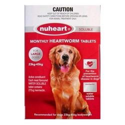 Nuheart - Generic Heartgard Plus Nuheart For Large Dogs 51-100lbs (Red) 12 Tablet