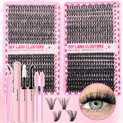 320/600/790 Cluster Lashes Kit – Daily & Party Essential with Mix-and-Match Lengths! Perfect for Effortless Glam Anytime