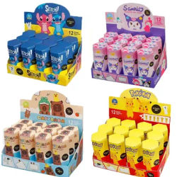 12pcs Hot Sale Disney Stitch Labubu Sanrio Blind Box Angel Surprise Box Cartoon Figures Doll Phone Decoration Toy Christmas Gift