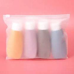 4Pcs Set Soft Silicone Travel Bottles Leakproof Squeeze Tube Refillable Lotion Container Portable for Shampoo Conditioner Lotion