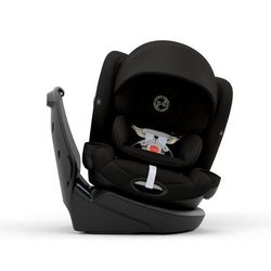 Cybex OPEN BOX Callisto G 360 Rotating All-in-One Convertible Car Seat - Moon Black