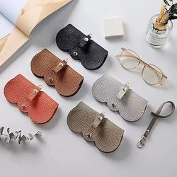Confezione da 5 borse per occhiali da sole in morbida pelle, custodia portatile per occhiali da donna e da uomo, borsa organizer per occhiali in morbido feltro con tracolla