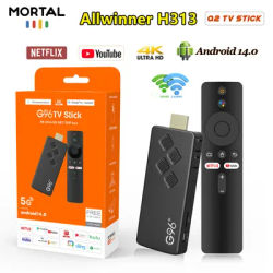 G96 Mini TV Stick Home Theater Android 14 Google Voice BT5.0 4K H.265 HDR 10 2GB 16GB Allwinner H313 Youtube Q2 Streaming Device