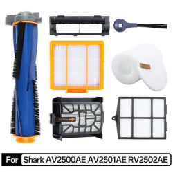 For Shark AV2500AE AV2501AE RV2502AE Robot Vacuum Accesso Main Side Brush Hepa Filter Spare Parts Replacement Kit Pack